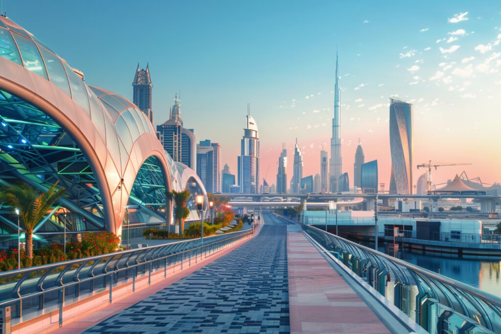 futuristic landscape dubai